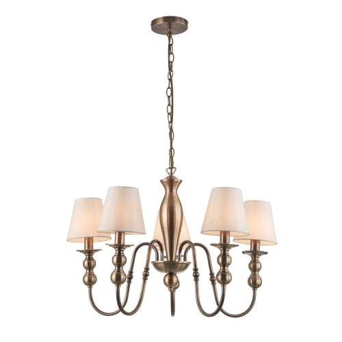 Lampa wisząca Grado złota 5xE14