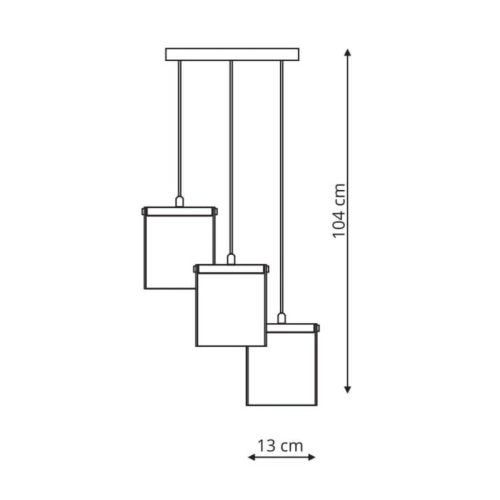 Lampa wisząca Cantos chrom LED 4000K