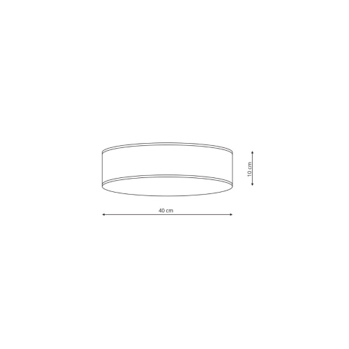 Plafon Alto czarny 3xE14