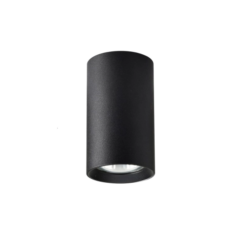 Tuba natynkowa Manacor 13 cm czarna 1xGU10