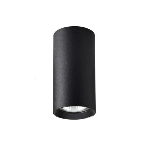 Tuba natynkowa Manacor 17 cm czarna 1xGU10