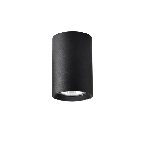 Tuba natynkowa Manacor 9 cm czarna 1xGU10