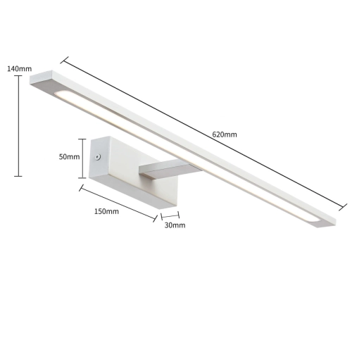 Kinkiet Isla biały 62cm IP44 LED CCT