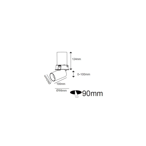 Reflektor Avila biały LED 3000K