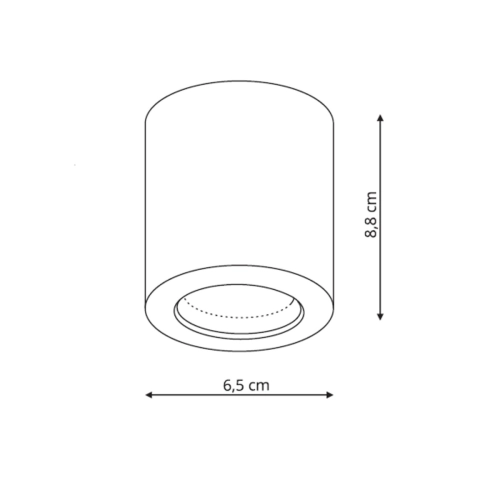 Oprawa natynkowa Faro czarna IP65 1xGU10
