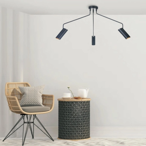 Lampa wisząca Futuro czarna 3xGU10