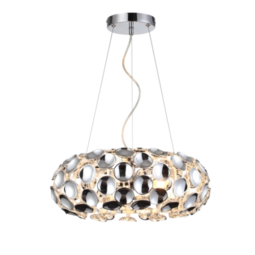 Lampa wisząca Ferrara srebrna 3xE14