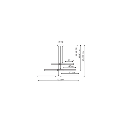 Lampa wisząca Lugano drewno LED 3000K