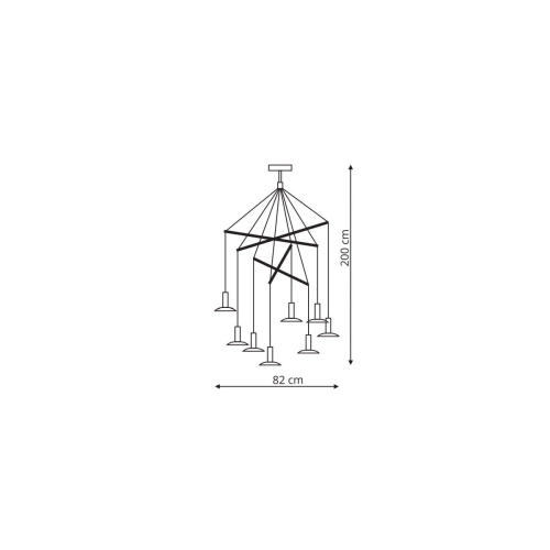 Lampa wisząca Hat biała LED 3000K