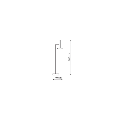 Lampa podłogowa Hat biała LED 3000K