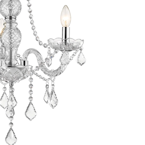 Lampa wisząca Cristallo srebrna 3xE14
