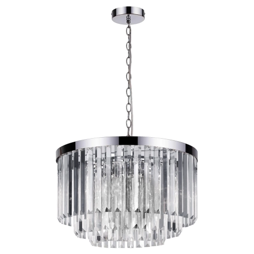 Lampa wisząca Vetro 5 srebrna 5xE14