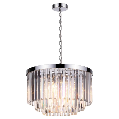 Lampa wisząca Vetro 5 srebrna 5xE14