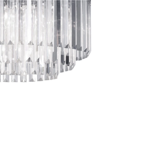 Lampa wisząca Vetro 5 srebrna 5xE14