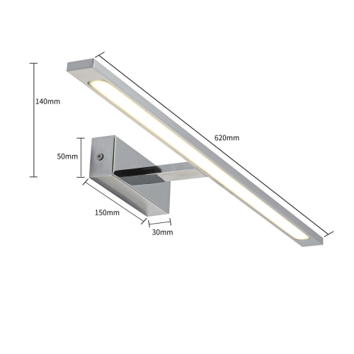 Kinkiet Isla chrom 62cm IP44 LED CCT