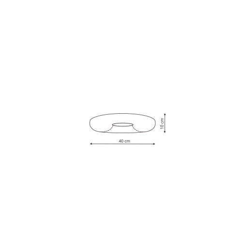 Plafon Aruba 40 cm biały IP44 LED 4000K