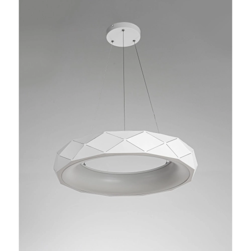 Lampa wisząca Reus biała LED 4000K