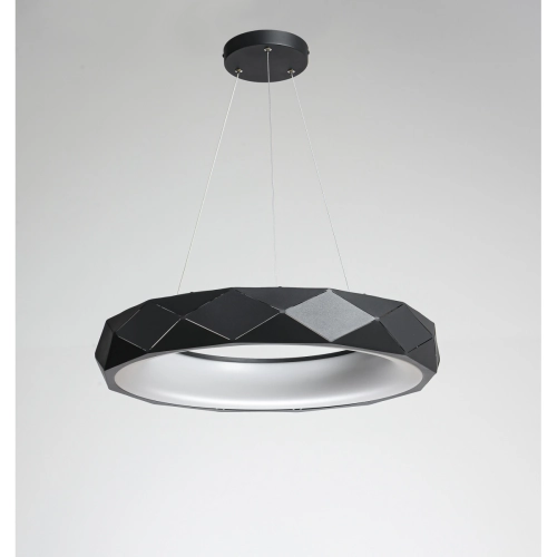 Lampa wisząca Reus czarna LED 4000K