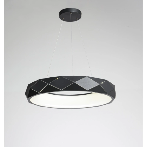 Lampa wisząca Reus czarna LED 4000K