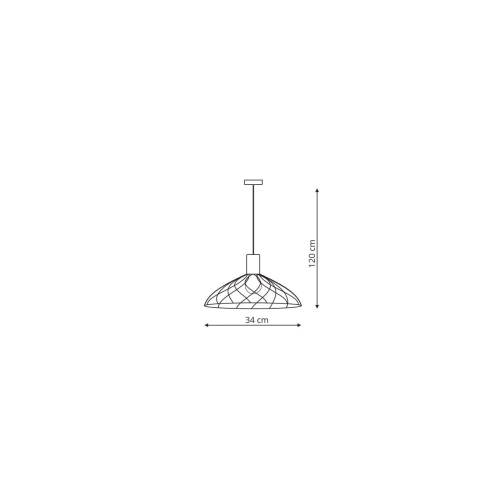 Lampa wisząca Moderno czarna 1xGU10