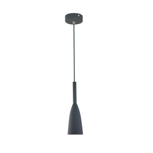 Lampa wisząca Solin 1 szara 1xE27