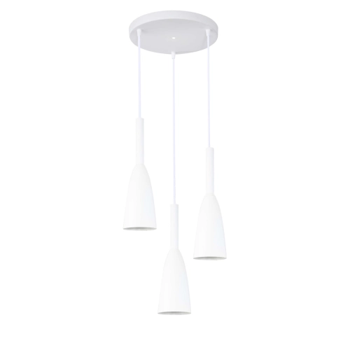 Lampa wisząca Solin 3 biała 3xE27