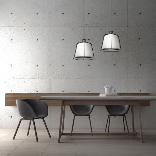Lampa wisząca Dritto biała 1xE27