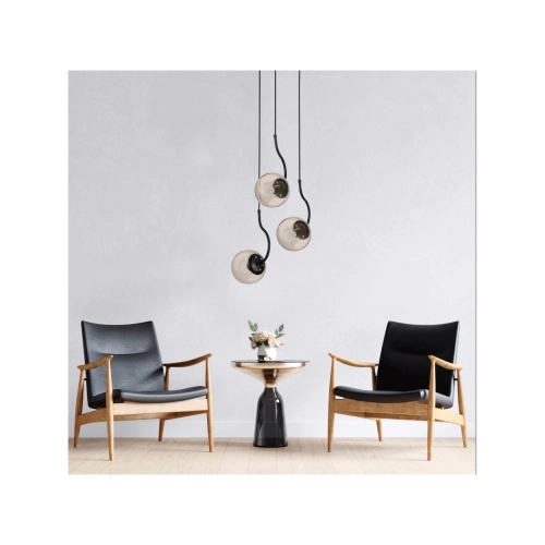 Lampa wisząca Hook czarna 3xE27