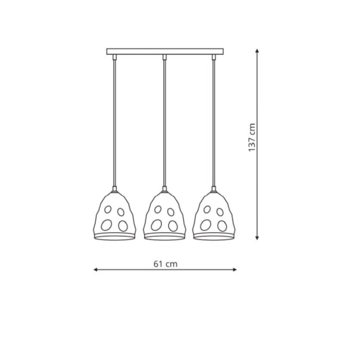 Lampa wisząca Melt 3xE27