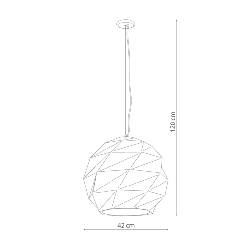 Lampa wisząca Reus biała 3xE27