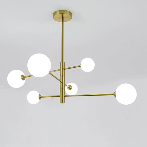 Lampa wisząca Dorado złota 6xG9