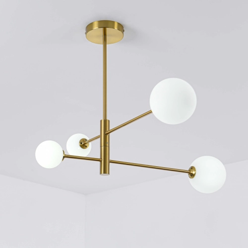 Lampa wisząca Dorado złota 4xG9