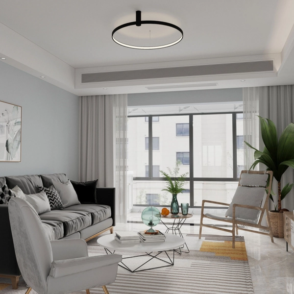 Plafon Ring S czarny LED CCT