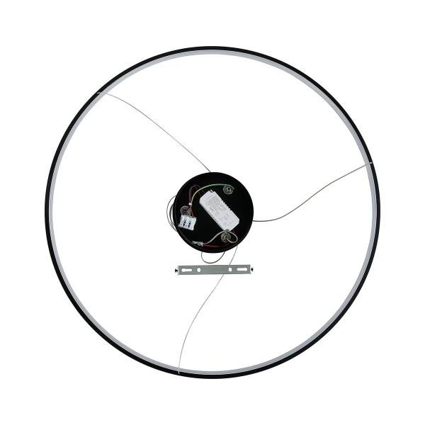 Lampa wisząca Ring 66 cm czarna LED CCT