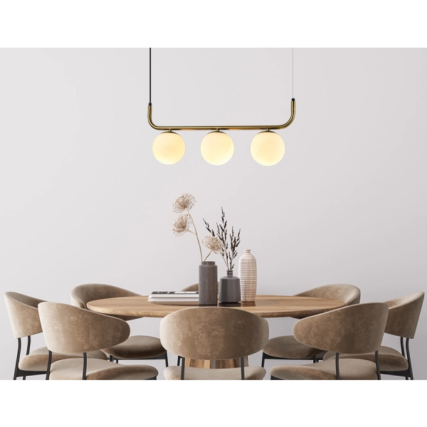 Lampa wisząca Alisa złota 4xE14
