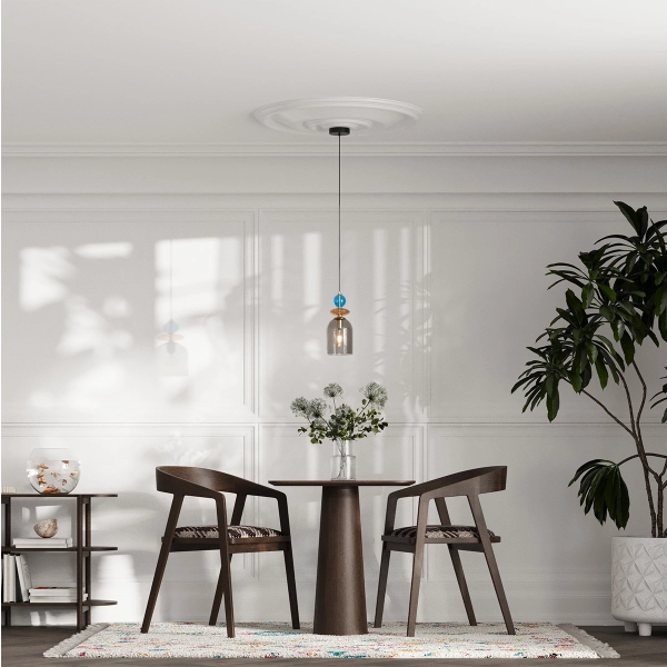 Lampa wisząca Tropea bursztynowa 1xE27