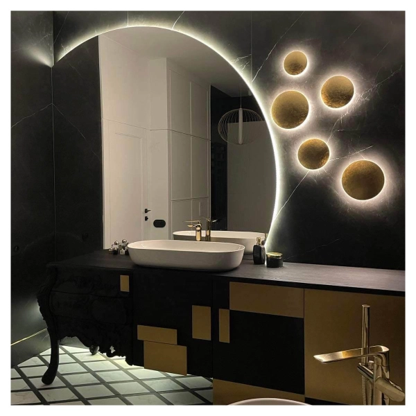 Plafon Platillo 26 cm czarny LED CCT