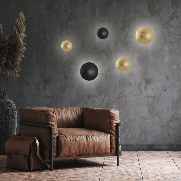 Plafon Platillo 26 cm czarny LED CCT