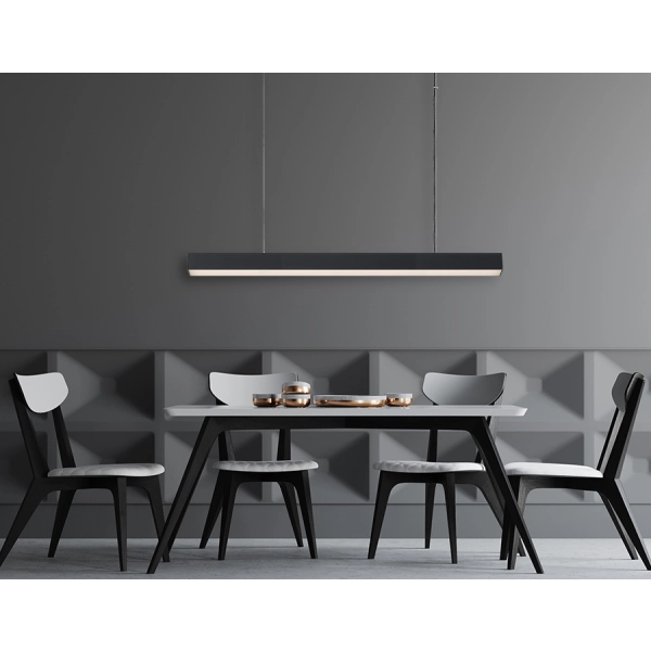 Lampa wisząca Cali L czarna Tuya LED CCT