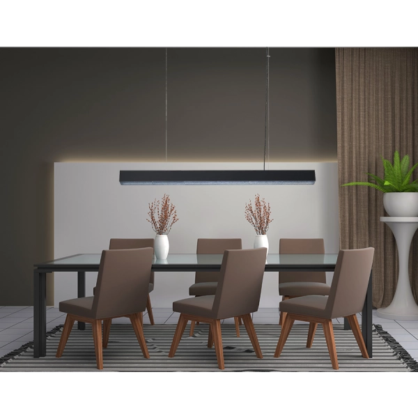 Lampa wisząca Cali L czarna Tuya LED CCT