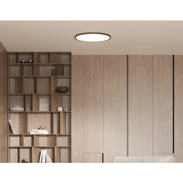 Plafon California 30 cm czarny LED CCT