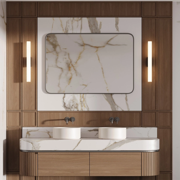 Kinkiet Linea 45 cm czarny LED CCT