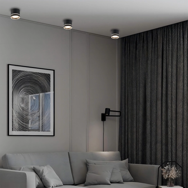 Oprawa natynkowa Kendal czarna GX53