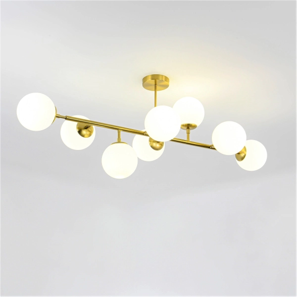 Lampa wisząca Dorado 8 złota 8xE14