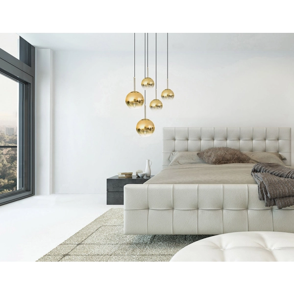 Lampa wisząca Palla złota 1xE14