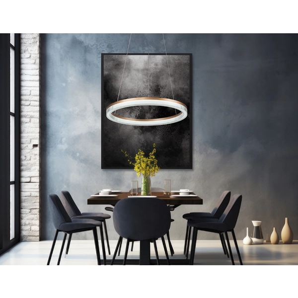 Lampa wisząca Midway złota LED 3000K