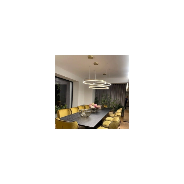 Lampa wisząca Midway złota LED 3000K