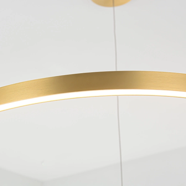 Lampa wisząca Midway złota LED 3000K