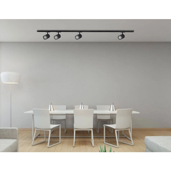 Reflektor do szynoprzewodów Tokio 1F czarny 1xGU10