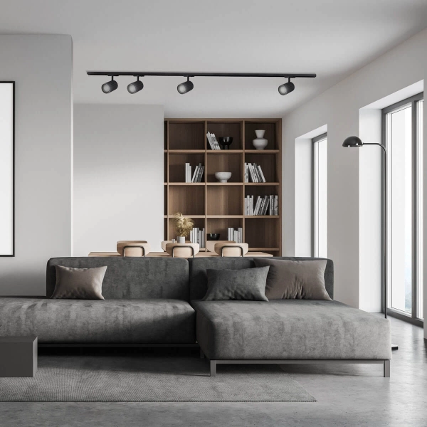 Reflektor do szynoprzewodów Tokio 1F czarny 1xGU10